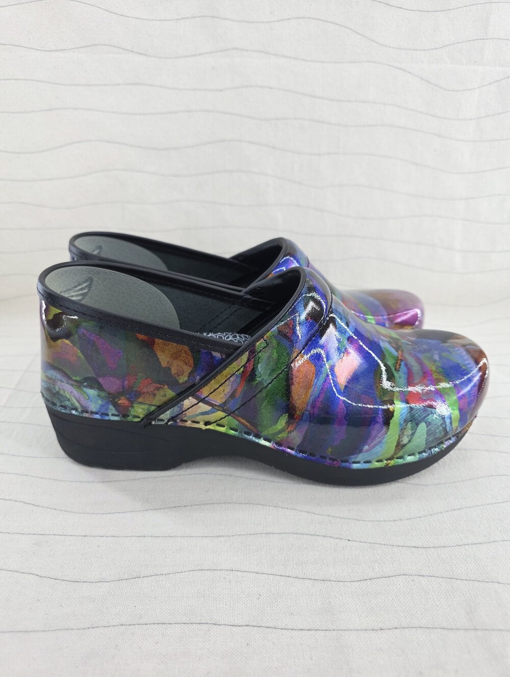 Dansko Womens XP 2.0 Professional Comfort Slip On Clogs Multicolor Size 40 EU